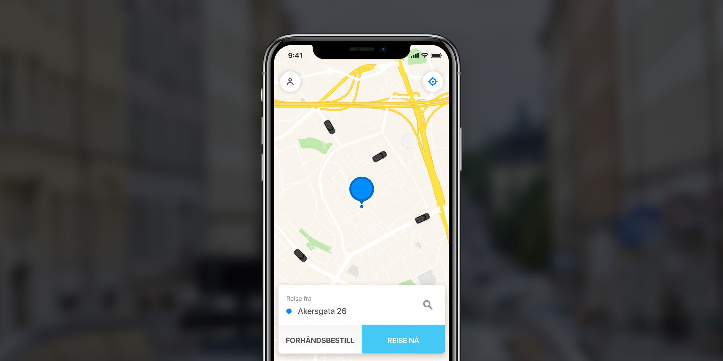 Map direction in mobile app